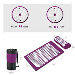 Acupressure Mat Massage Relieve Stress Back Body Pain Spike Cushion Yoga  Acupuncture Mat