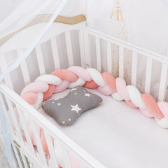 3M Baby Bumper Bed Braid Knot Pillow Cushion Bumper for Infant cuna Bebe lit Crib Protector Cot Bumper Room Decor