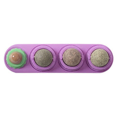 Pet Cat Catnip Wall Ball Cat Toy Catnip Balls Snack Healthy Rotatable Treats Toy Kitten Playing Chewing Cleaning Teeth Toys Food - Wowza