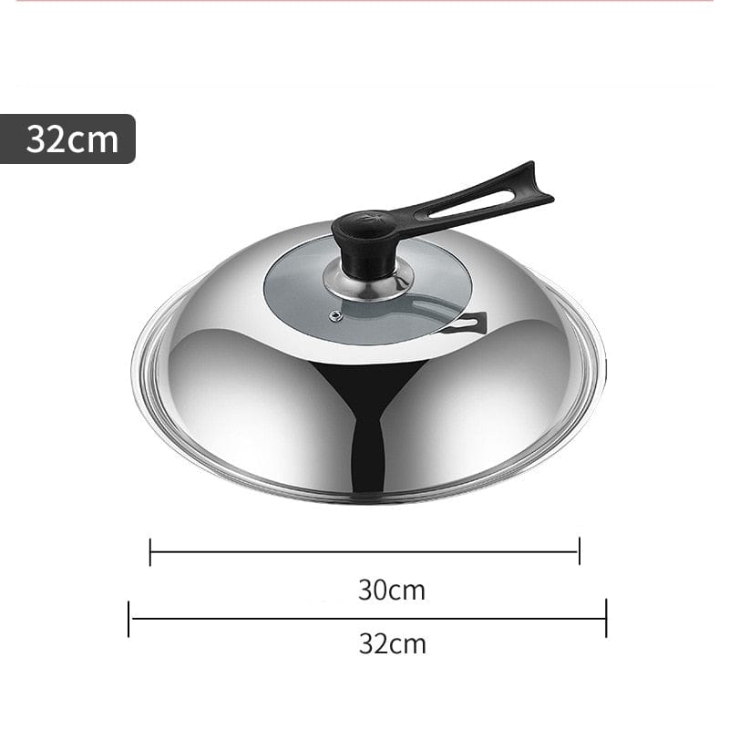 Chinese Traditional Handmade Iron Wok Non-stick Pan Non-coating Gas and Induction Cooker Cookware Kitchen pot pans - Wowza