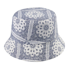 FOXMOTHER New Vintage Hip Hop Paisley Bucket Hats Black Navy Chapeau Femme Caps Gorro Bucket Mens