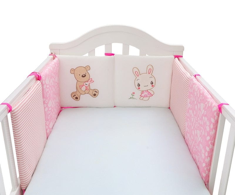 6 Pcs/Set Children's Cot Bumper Baby Head Protector Baby Bed Protection Bumper Cotton Cot Baby Bumpers In the Crib