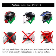 Universal Motorcycle Helmet Optional Clear Rainproof Film Anti Rain Clear Anti-Fog Patch Screen for K3 K4 AX8 LS2 HJC MT Helmets