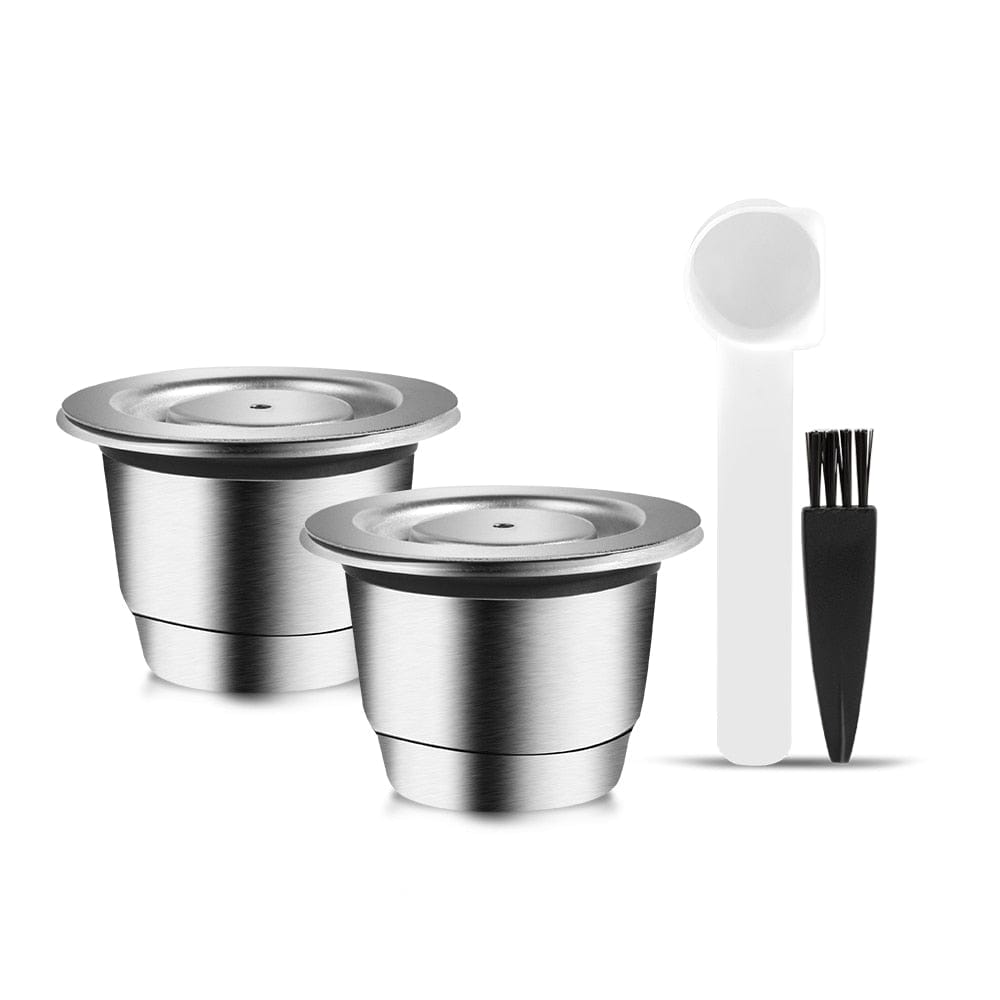 iCafilas Reusable Coffee Capsule For Nespresso Stainless Steel Espresso Coffee Filters Essenza Mini C30 & Inissia D40 Maker Pod - Wowza