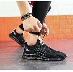 Fashion Sneakers Lightweight Men Casual Shoes Breathable Male Footwear Lace Up Walking Shoe