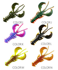 Supercontinent Crazy Lures 65mm/10pcs 40mm/20pcs Soft Lure Fishing Lures shrimp Lobster Soft Plastic Lure Fishing Lures