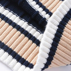 Sweater Vest Men Autumn Winter Plus Velvet V-neck Striped Big Size 5XL Oversize Mens Couples Preppy Style Students Vests Ulzzang