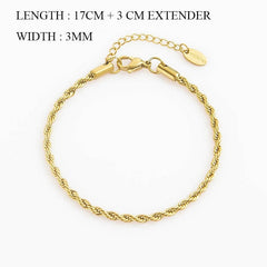 New Gold Plated Curb Cuban Chain Bracelets & Bangles For Women Stainless Steel Thick Link Chain Bracelets Fashion Jewelry