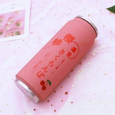 Creative Stainless Steel Japan Juice Candy Color Drink Cans Thermos Portable Unisex Students Personality Trendy Straw Cup - Wowza