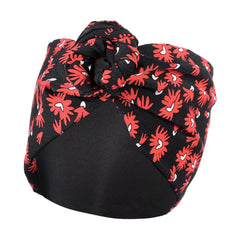 MOLANS New Floral Printing Elastic Bandana Wire Headband Knotted Fashion Tie Scarf Hairband Headdress for Women Hair Accessories