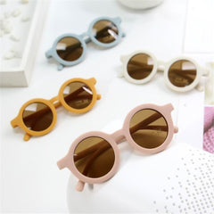 2023 New Fashion Children's Sunglasses Infant's Retro Solid Color Ultraviolet-proof Round Convenience Glasses Eyeglass For Kids