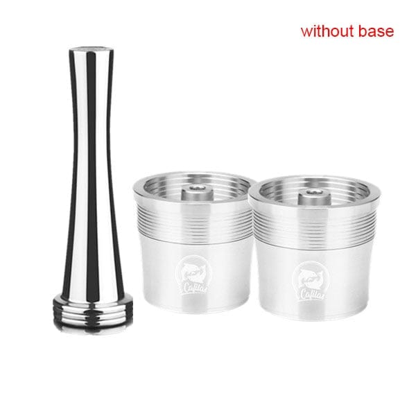 ICafilas Stainless Steel Reusable Illy Coffee Filter Tamper Set Refillable Capsules Pod Tamper For ILLY X9 X8 X7.1 Y5 Y3 Y1.1