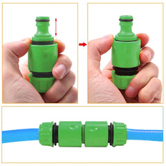 Garden Watering Hose ABS Quick Connector 1/2” End Double Male Hose Coupling Joint Adapter Extender Set For Hose Pipe Tube