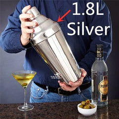 Stainless Steel Cocktail Boston Bar Shaker: 2-piece Set: 18oz Unweighted & 28oz - Wowza