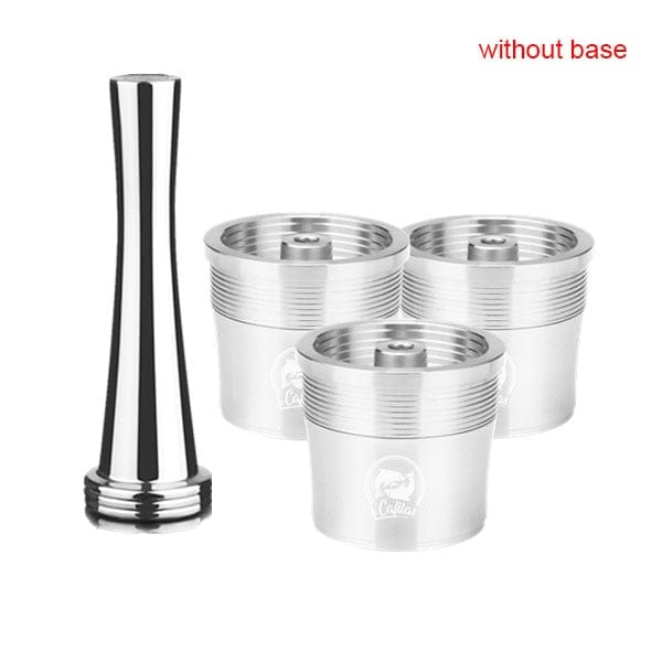 ICafilas Stainless Steel Reusable Illy Coffee Filter Tamper Set Refillable Capsules Pod Tamper For ILLY X9 X8 X7.1 Y5 Y3 Y1.1 - Wowza