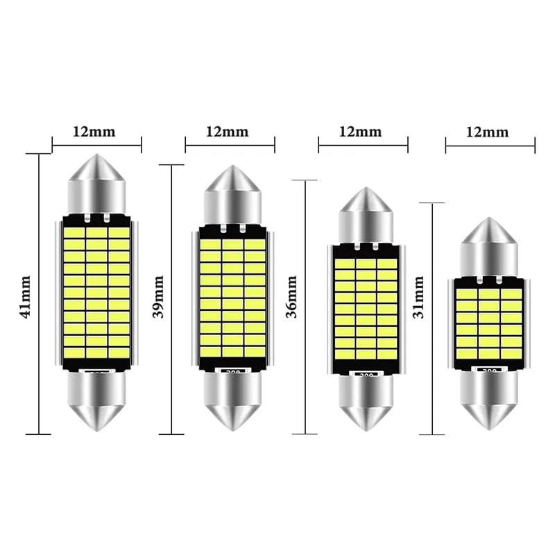 LED Bulb 31mm 36mm 39mm 41mm High Quality Super Bright C5W C10W Car License Plate Light Auto Interior Reading Dome Lamp