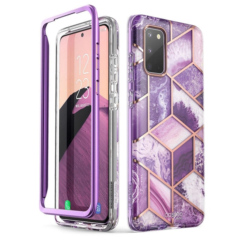 For Samsung Galaxy S20 Case / S20 5G Case i-Blason Cosmo Full-Body Glitter Marble Bumper Cover WITHOUT Built-in Screen Protector