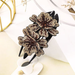 Rhinestone Hairpin Flower Leaf Butterfly Duckbill Hair Claws Retro Hair Clips Accessories For Women Shinning Ponytail Headwear