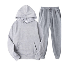 Two Piece Set Casual Fleece Tracksuit Women Winter 2020 Women's Sets Oversized Hooded Long Sleeve Hoodie Sport Pants Lady Suit