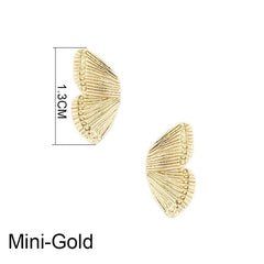 Original Half Of Butterfly Studs Earrings For Women 2021 Vintage Gold Tone Charming Earings Jewelry