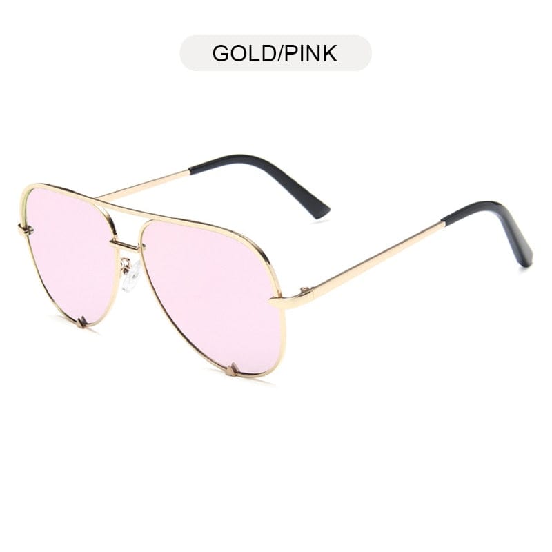 FUQIAN New Classic Metal Aviation Sunglasses Women Fashion Alloy Pilot Sun Glasses Men Gradient Lens Driving Shades Ladies UV400