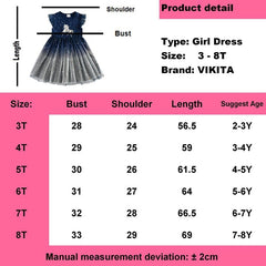 Vestido Infantil Kids Summer Princess Dress Girls Performance Costumes Children Birthday Party School Casual Unicorn Dresses