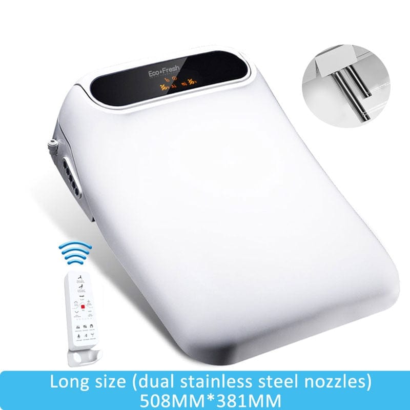 Ecofresh square smart toilet seat cover electronic bidet toilet bowls seat heating clean dry intelligent toilet lid for bathroom