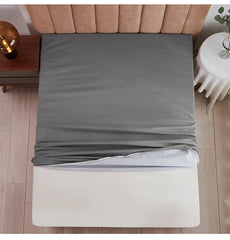 Waterproof Mattress Cover with Zipper Dust-proof Fitted Sheet for Double Bed, Twin, Full, Queen, King