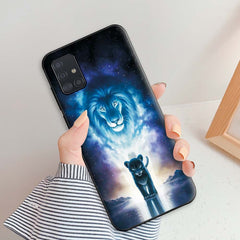 Case For Samsung A51 Case on A51 6.5" Soft TPU Silicone Cover Phone Case For Samsung Galaxy A51 A 51 Lion Back Cover GalaxyA51