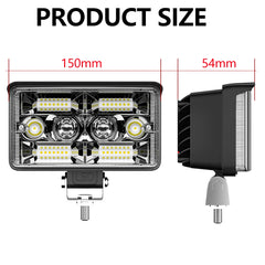 4inch LED Light Bar Yellow White Off Road Spotlight Work Light For Truck Tractor 4X4 Boat 12v 24v Headlight Fog Lamp