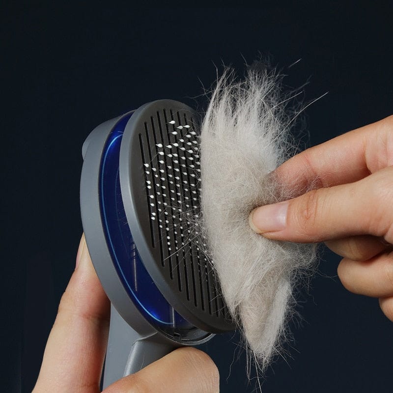 Kimpets Cat Comb Dog Hair Remover Brush Pet Grooming Slicker Needle Comb Removes Tangled Self Cleaning Pet Supplies Accessories - Wowza