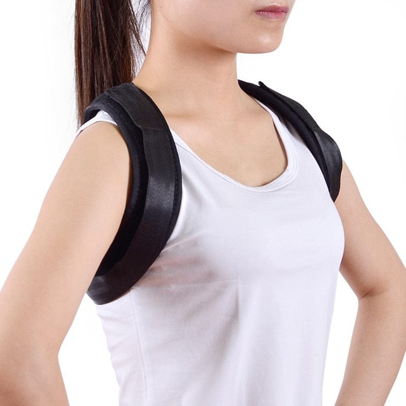 2 Pieces Back Posture Corrector Belt Women Men Prevent Slouching Relieve Pain Posture Strap Clavicle Support Brace