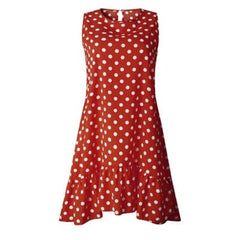 Summer Dress 2021 Women Ruffle Spring  Street Sexy Casual Slim Thin Beach Party O Neck Mini Polka Dot Dress Vestidos De Fiesta