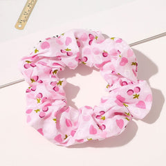 Korean Women Scrunchie Hearwear Girls Hair Tie Lady Scrunchies Ponytail Hair Female Holder Rope Pineapple Print Hair Accessories