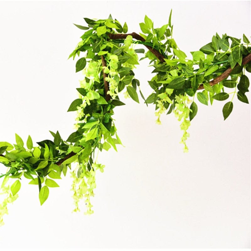 2x 7FT Artificial Wisteria Vine Garland Plants Foliage Trailing Flower flowers Outdoor home office hotel decor