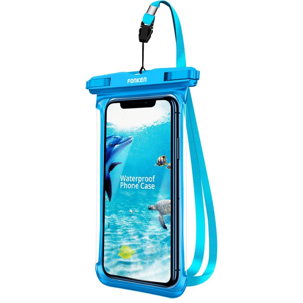 FONKEN Full Transparent Waterproof Case for Iphone Xiaomi Samsung Dry Bag Underwater Watch Case Swimming Pouch Mobile Cover Bag