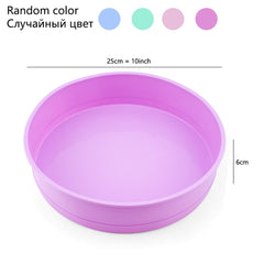 Random Color Silicone Cake Round Shape Mold Kitchen Bakeware DIY Desserts Baking Mold Mousse Cake Moulds Baking Pan Tools - Wowza