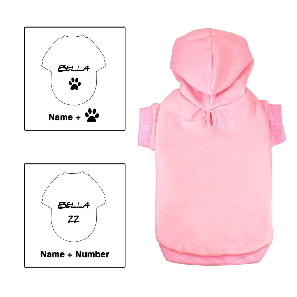 Custom Dog Cat Hoodie Clothes French Bulldog Puppy Dog Coat Sweatshirt Cotton Winter Dog Cat Clothing Shirt Chihuahua Yorkshire - Wowza