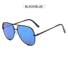 FUQIAN New Classic Metal Aviation Sunglasses Women Fashion Alloy Pilot Sun Glasses Men Gradient Lens Driving Shades Ladies UV400