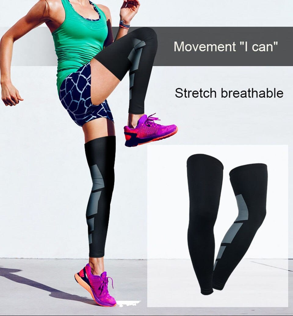 1PCS Super Elastic Basketball Leg Warmers Calf Thigh Compression Sleeves Knee Brace Soccer Volleyball Cycling