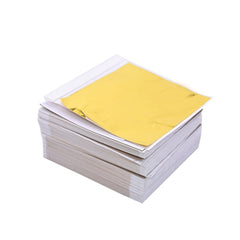 100/200 Sheets Imitation Gold Silver Foil Paper Leaf Gilding DIY Art Craft Paper Birthday Party Wedding Cake Dessert Decorations