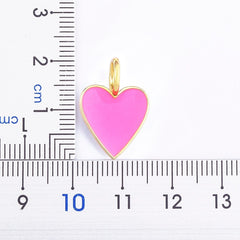 Romantic Heart Couple Necklace 5 Colors Simple Valentine's Day Sweater Chain Best Friend Lovers Wedding Party Gift Jewelry