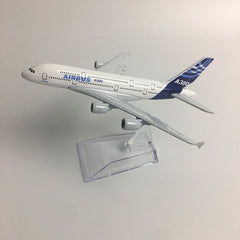 JASON TUTU Original model a380 airbus Boeing 747 airplane model aircraft Diecast Model Metal 1:400 airplane toy Gift collection