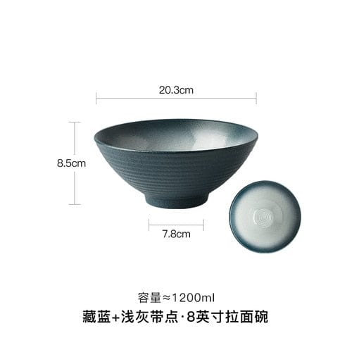 Japanese Ramen Bowl Ceramic Bowl Household Salad Bowl Creative Specialty Restaurant Tableware - Wowza