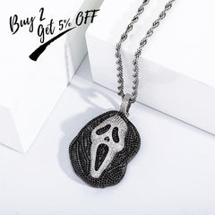 TOPGRILLZ 2020 New Fashion High Quality Iced Skull Pendant Necklace With Tennis Chain  Cubic Zirconia Hip Hop Gift For Men