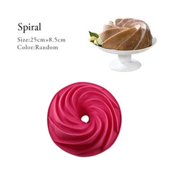 Random Color Silicone Cake Round Shape Mold Kitchen Bakeware DIY Desserts Baking Mold Mousse Cake Moulds Baking Pan Tools - Wowza