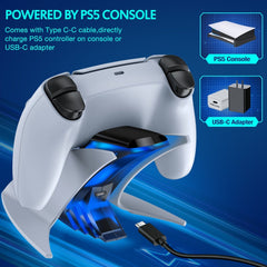 Dual Fast Charger For PS5 Controller Type-C Charging Cradle Station For Playstation 5 Controller Charger Gamepad Acces