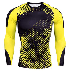 Men's Long Sleeve T-shirts Gym Clothing Sportswear Sporting Cry Fit Running Man Rashguard Men T-shirt Sport Compression T Shirt