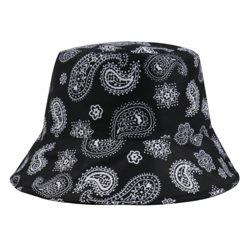 FOXMOTHER New Vintage Hip Hop Paisley Bucket Hats Black Navy Chapeau Femme Caps Gorro Bucket Mens