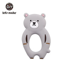 Silicone Teether Rodent Cartoon Animals 1pc Food Grade Silicone Pandents DIY Teething Toys For Teeth Tiny Rod Baby Teethers Gift